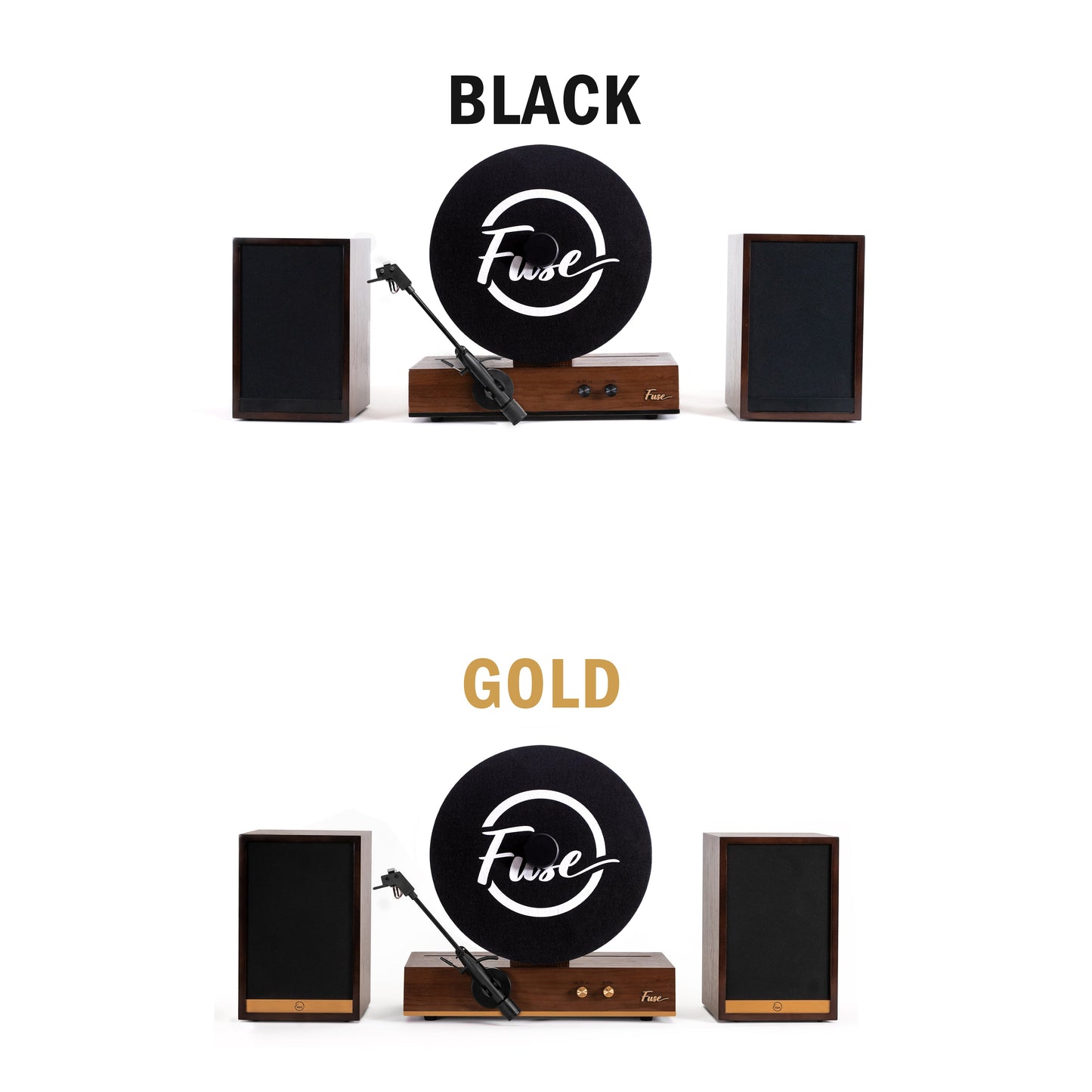 Fuse Audio GLD Vertical Vinyl Record Player with External Speakers