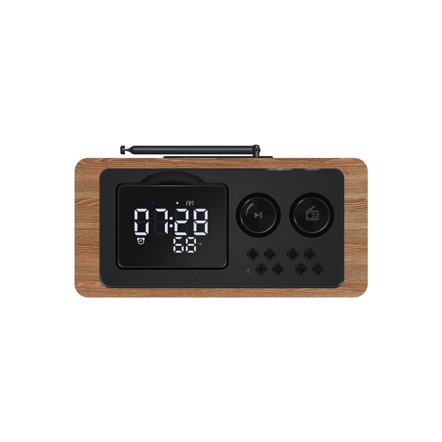 Fuse Zide Vintage Radio with Bluetooth and Alarm Clock